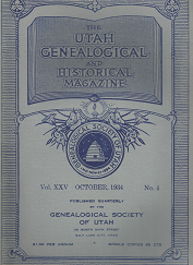 The Utah Genealogical and Historical Magazine: Volume 25, Number 4, October 1934