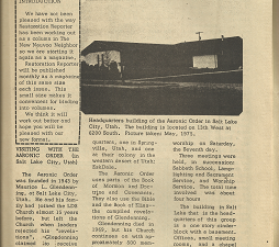 Restoration Reporter: Nauvoo, Hancock County, Illinois Volume 4, Number 1, August 1975