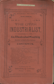 The Utah Industrialist: November, Volume 11, Number 4