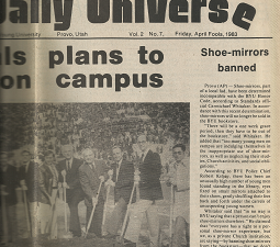 The Daily Universe: Volume 2, Number 7, Friday, April Fools, 1983