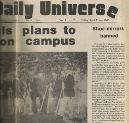 The Daily Universe: Volume 2, Number 7, Friday, April Fools, 1983