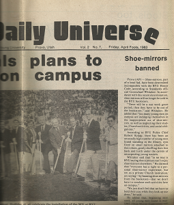 The Daily Universe: Volume 2, Number 7, Friday, April Fools, 1983