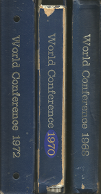 World Conference: Set of Three, 1968, 1970, 1972 [Set]