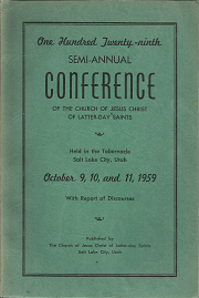 One Hundred Twenty-ninth Semi-Annual Conference Report: October 9, 10, and 11, 1959 — Softbound