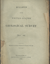 Bulletin of the United States Geological Survey: Number 91[1891]