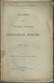 Bulletin of the United States Geological Survey: Number 91[1891]