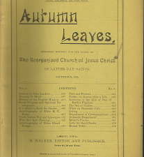 Autumn Leaves: September 1890, Volume 3, Number 9