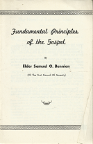 Fundamental Principles of the Gospel – Samuel O. Bennion — Pamphlet