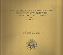 Geologic Map of the Southwest Quarter of the Gunsight Butte Quadrangle: Map MF-206 – Fred Petersen