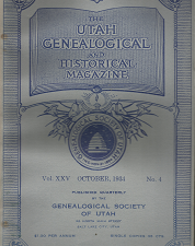 The Utah Genealogical and Historical Magazine: Volume 25, Number 4, October 1934
