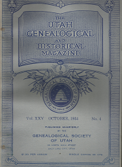 The Utah Genealogical and Historical Magazine: Volume 25, Number 4, October 1934