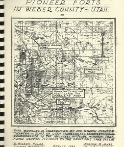 Pioneer Forts in Weber County, Utah, Spring 1997 – D. Wilson Hales