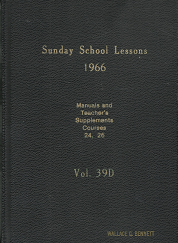 Sunday School Lessons: 1966, Volume 29D