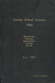 Sunday School Lessons: 1966, Volume 29D