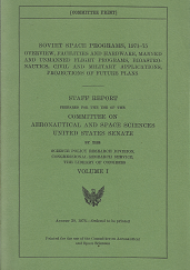 Soviet Space Programs 1971-75: Volume 1