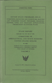 Soviet Space Programs 1971-75: Volume 1