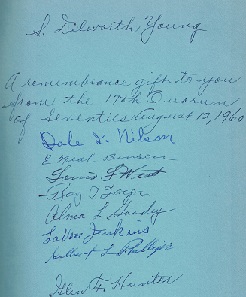 Book Signed by S. Dilworth Young and Others ~ Where is Wisdom? by Stephen L. Richards