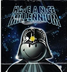 Bag with Handle: Have A Nice Millennium ~ [Smiley Face in a Darth Vader Hat] ~ Unique  (New!)