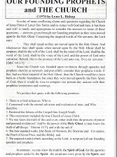 Our Founding Prophets and The Church ~ Lynn L. Bishop ~ Booklet