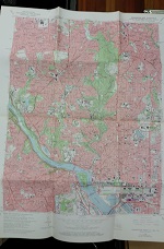 Washington West Quadrangle District of Columbia—Maryland—Virgina 7.5 Minute Series (Topographic) Map (1971, Revised)