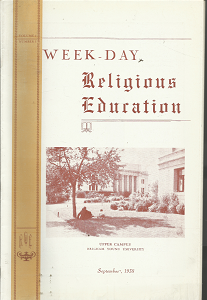 Week-Day Religious Education: September, 1938, Vol. 2, No. 5