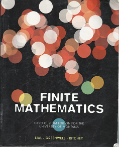 Finite Mathematics – Margaret L. Lial, Raymond N. Greenwell & Nathan P. Ritchey – 9780558828554