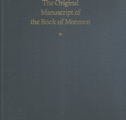 The Original Manuscript of the Book of Mormon – Royal Skousen – 0934893047
