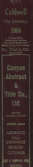 Polk's City Directory: Caldwell, Idaho, 1980