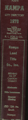 Polk's City Directory: Nampa, Idaho, 1978