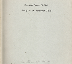 Technical Report 32-1443: Analysis of Surveyor Data