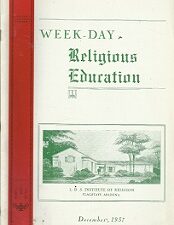 Week-Day Religious Education, December, 1937, Vol. 1., No. 3.