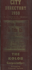 Polk’s City Directory: Salt Lake City, Utah, 1959