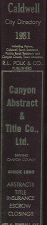 Polk’s City Directory: Caldwell, Idaho, 1981