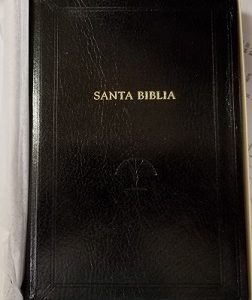 2017 ~ Santa Biblia ~ Holy Bible in Invecchiato Italian Leather ~ Church Employee Christmas Gift Edition