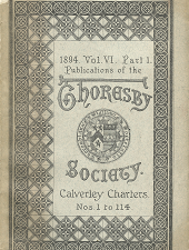 Thoresby Society: Volume 6, Part 1, 1984