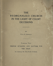 The Reorganized Church in the Light of Court Decisions – Paul E. Reimann
