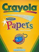 Crayola Papers, Injet Printable, Stardust Pattern ~ 10 Heavyweight Sheets 8 1/2″ x 11″