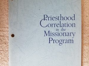1964 ~ Priesthood Correlation in the Missionary Program ~ Booklet
