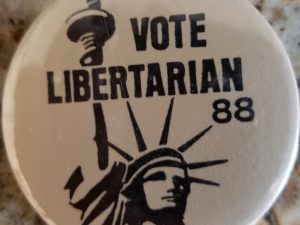 Utah Political Pin ~ Vote Libertarian