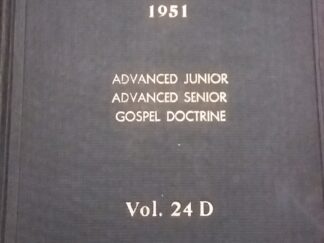 1951 - Sunday School Lessons and Supplement - Vol. 24D - Lucy G. Sperry