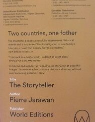 2019 - The Storyteller (ARC Edition) - Pierre Jarawan