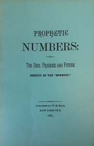 1885 – Prophetic Numbers: or The Rise, Progress and Future (REPRINT) – W.M. Egan