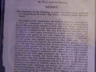 1840 ~ Very Rare Important Mormon Document! ~ Senate ~ March 4, 1840