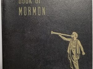 1950 ~ Book of Mormon ~ Black Bendable Vinyl Cover