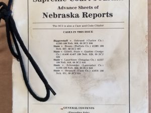 Nebraska Supreme Court Journal, Advance Sheets of Nebraska Reports, 1978 (No’s 1-25, but missing #21)