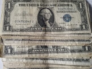 116  $1.00 Silver Certificates ~ One Dollar Bills!   ~  1935-1957