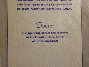 Course of Study for Sunday Service for the Isolated Saints in the Missions of the Church . . .