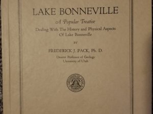 1939 ~ Lake Bonneville, A Popular Treatise ~ Frederick J. Pack