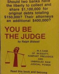 1996 – You Be the Judge SIGNED- Ralph Bidwell