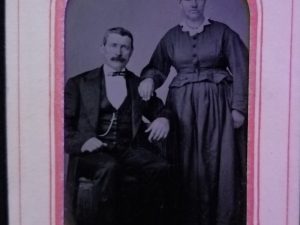 Wm. Seavey, Artist, Canton, Ill. ~ Tin Type in little paper framing